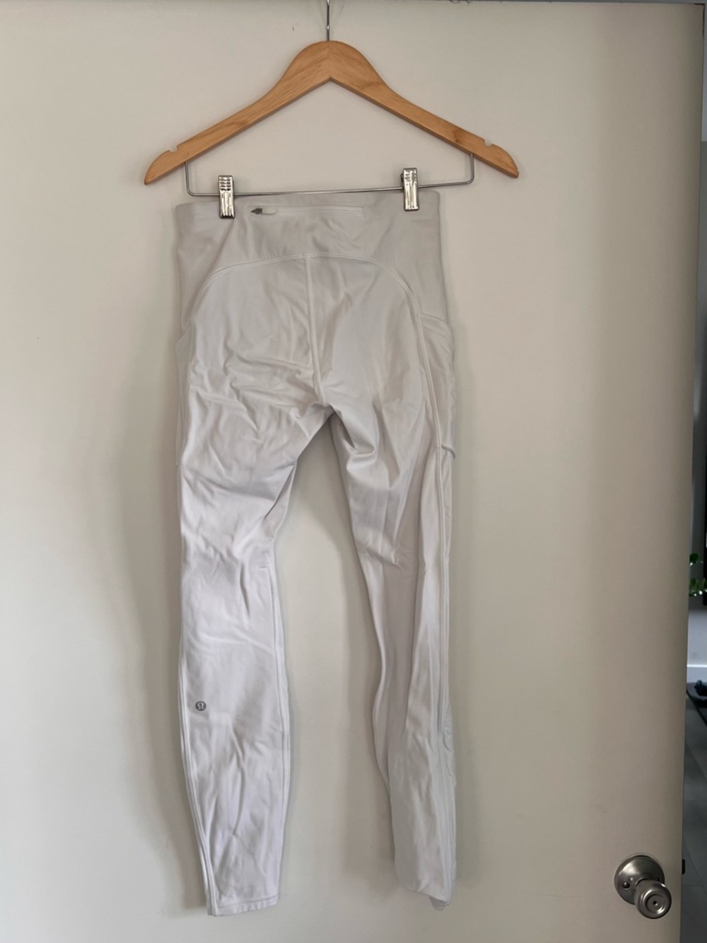 Lululemon White Leggings | High Rise Everyday Activewear - Picture 3 of 5